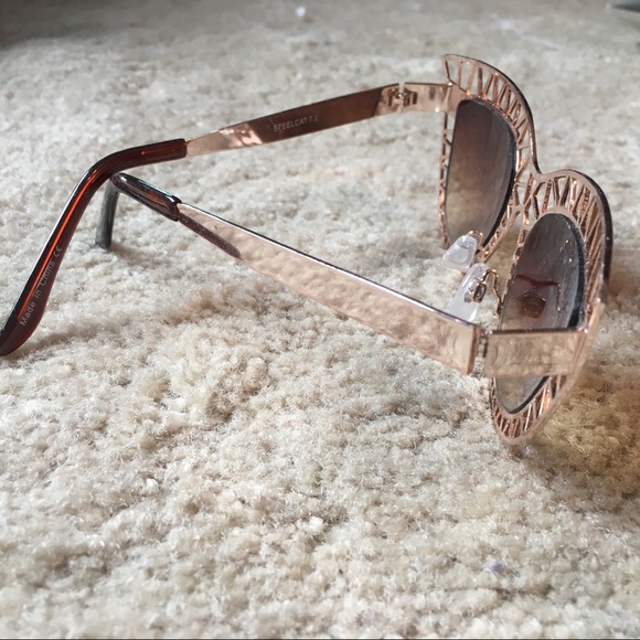 Quay gold statement sunglasses main image 3